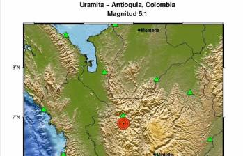 Atención: Temblor de magnitud 5.1 sacudió Antioquia en la madrugada de este domingo