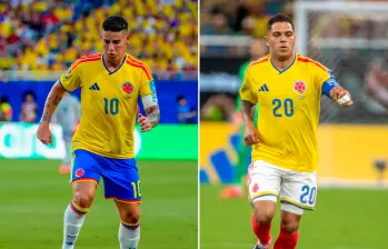James Rodríguez y Juan Fernando Quintero, dos creativos que serán difíciles de reemplazar en la Selección. FOTOS JUAN ANTONIO SÁNCHEZ