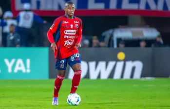El futbolista Halam Loboa fue la gran figura del Medellín en su partido contra Cusco de la semana pasada en suelo peruano. Foto: Juan Antonio Sánchez