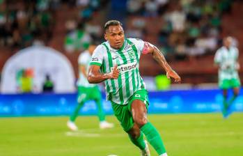 Alfredo Morelos, delantero de Atlético Nacional. Regresará en el clásico tras pagar uan sanción. FOTO CAMILO SUÁREZ 