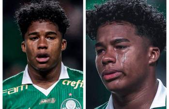 Las emocionantes imágenes de la lágrimas de Endrick. FOTOS @Palmeiras