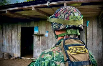 Las víctimas estaban en desarrollo de una acción ofensiva contra las disidencias de las Farc en Guaviare, cuando se produjo la tragedia. FOTO: CORTESÍA DE @FuerzasMilCol.