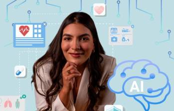 Laura Velásquez, cofundadora de Arkangel AI, lidera una app que busca integrar la inteligencia artificial en el sistema de salud para salvar vidas. FOTO cortesía