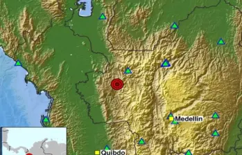 Temblor en Frontino, Antioquia. FOTO: SGC