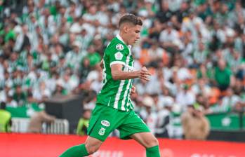Simón Rojas debutó con Nacional y lo hizo con personalidad ante un Atanasio colmado. FOTO ATLÉTICO NACIONAL