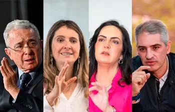 El expresidente Álvaro Uribe y las senadoras Paloma Valencia y María Fernanda Cabal fueron protagonistas en el debate que hundió el referendo por la autonomía fiscal de las regiones, una iniciativa que lideraba el gobernador de Antioquia, Andrés Julián Rendón. FOTO el colombiano