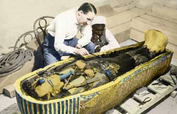 En 1922, el arqueólogo inglés Howard Carter descubrió la tumba de Tutankamón. FOTO Bridgeman Images via AFP