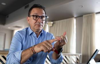 Juan Carlos Mora, presidente de Bancolombia, se disculpó con los clientes por la caída en su aplicación. FOTO: El Colombiano