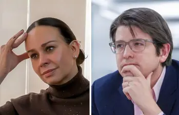 María Claudia Tarazona, esposa del fallecido senador Miguel Uribe. Foto: Redes sociales y Camilo Suárez.