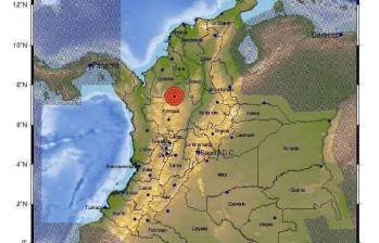 Temblores en Antioquia. FOTO: Servicio Geológico Colombiano