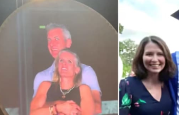 Megan Kerrigan Byron, reaccionó de manera simbólica ante el video difundido por redes sociales de la infidelidad de su esposo. Imagen tomada de redes sociales. 