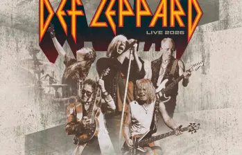Este es el afiche cno el que se promociona el regreso de Def Leppard a Colombia. FOTO Cortesía