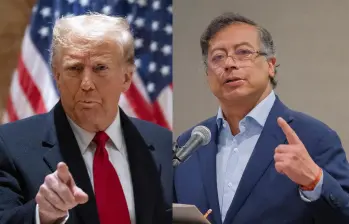 Los presidentes Donald Trump y Gustavo Petro han tenido diferentes encontrones a través de las redes sociales, siendo el último uno de los más graves en donde las ayudas internacionales y el TLC estarían en riesgo. Fotos: Getty y Presidencia