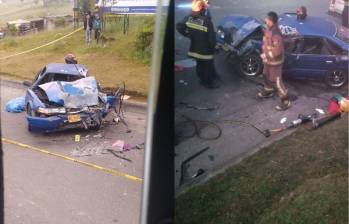 El hecho, que ocurrió este domingo 29 de enero, se dio por un choque entre un automóvil y un tractocamión. FOTO Cortesía