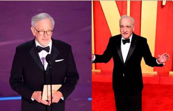 Steven Spielberg entregó el premio a Mejor director, mientras que Martin Scorsese se fue una vez más con las manos vacías de unos Óscar. FOTOS Getty.