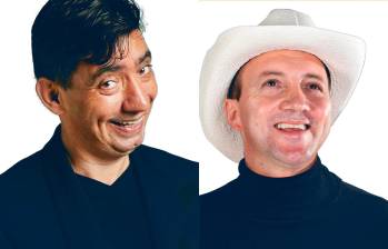 Germán Carvajal (Minisicuí) y Saulo García (Gelatina), dos de los trovadores que este sábado estarán en La Noche de los Reyes. FOTO Cortesía