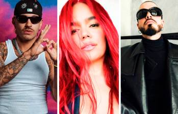 Feid, Karol G y J Balvin en el top de los artistas de reguetón colombianos más escuchados en los últimos cinco años. FOTO Cortesía