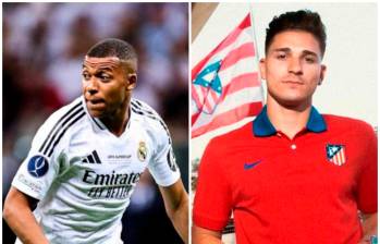 El futbolista francés Kylian Mbappé será la gran figura del Real Madrid. Por su parte, el delantero argentino Julián Álvarez espera brillar con el Atlético de Madrid. FOTOS: TOMADAS DEL X DE REAL MADRID Y ATLÉTICO DE MADRID 