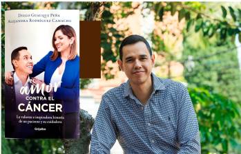 Este viernes 1 de marzo sale al mercado el libro del periodista Diego Guauque, en el que narra todo el proceso de diagnóstico, padecimiento y recuperación del cáncer. FOTO Camilo Suárez