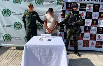 El sospechoso es señalado por la Policía de controlar puntos de observación contra la Fuerza Pública en el Urabá antioqueño. FOTO: Cortesía Policía Urabá
