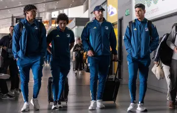 Los futbolistas del cuadro bogotano esperan llegar pronto a la capital para descansar y estar con sus familias. (Imagen referencia). FOTO: Tomada de X @MillosFCoficial