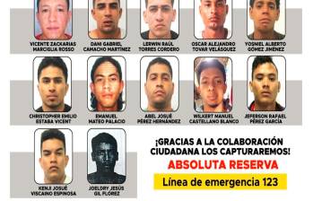 Del Centro de Detención de La Minorista se fugaron estos 13 presos, en hechos que murió un Policía. FOTO: ESNEYDER GUTIÉRREZ CARDONA