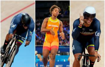 Los ciclistas colombianos Kevin Quintero, Cristian Ortega y la luchadora vallecaucana Tatiana Rentería tienen opción de medalla en el último día de París 2024. FOTOS: COMITÉ OLÍMPICO COLOMBIANO Y GETTY