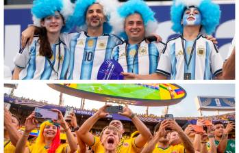 Quedó el sinsabor de no haber disfrutado el ambiente entre hinchas argentinos y colombianos en los cuartos de final del Mundial. FOTOS JUAN ANTONIO SÁNCHEZ Y GETTY