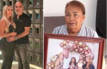 Astrid Carolina y su pareja, quien falleció en el accidente. FOTO: CORTESÍA ARCHIVO FAMILIAR