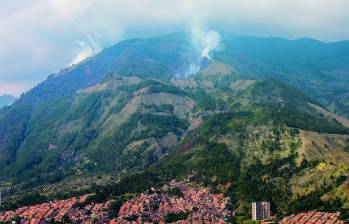 El Cerro Quitasol es el más grande del Valle de Aburrá y abarca cuatro municipios. FOTO: EL COLOMBIANO