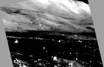 Vista del anochecer lunar captada por la nave Slim, JAXA. Foto: Jaxa