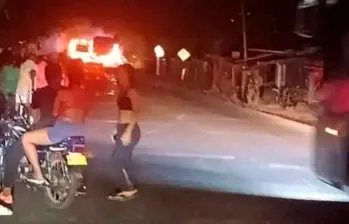 La víctima sería una mujer civil que transitaba por el lugar. FOTO CORTESÍA