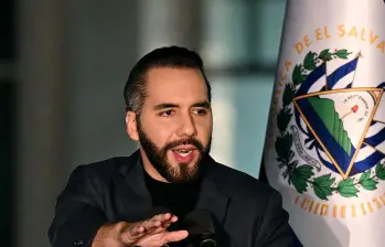 El partido de Nayib Bukele oficializó la precandidatura del actual mandatario para las elecciones programadas para el 2027. Foto: Marvin Recinos/ AFP via Getty Images