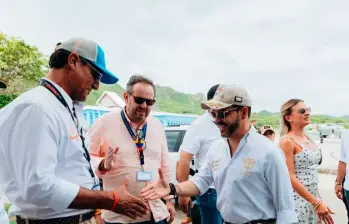 Presidente Abelardo de la Espriella en San Andrés. FOTO: PRESIDENCIA.