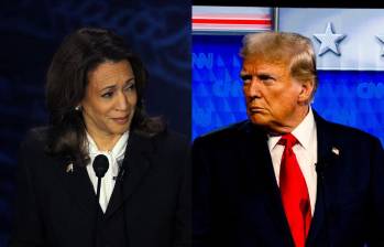 Kamala Harris y Donald Trump. FOTO: AFP