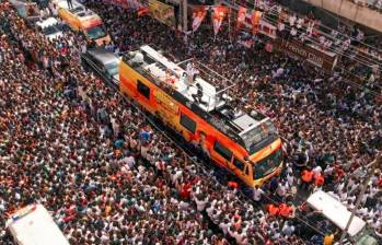 La estampida en la India dejó 36 muertos. FOTO The Hindu. 