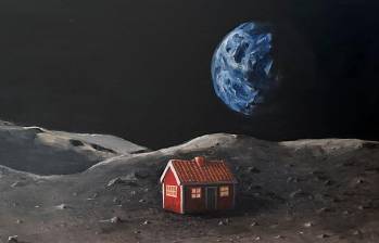 La icónica casita roja sueca, símbolo de arte y esperanza, será llevada a la superficie lunar como parte del proyecto The Moonhouse, una iniciativa del artista Mikael Genberg que busca inspirar al mundo a desafiar los límites de lo posible. FOTOS: Cortesía Mikael Genberg