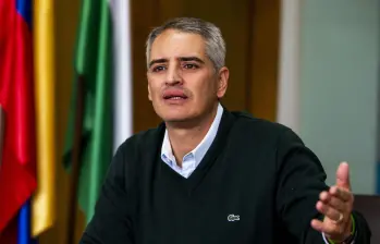 Gobernador Andrés Julián Rendón durante una entrevista. Foto: Julio César Herrera Echeverri