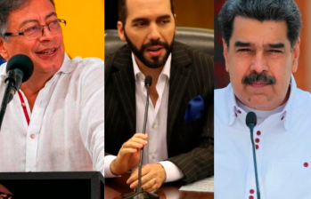 Gustavo Petro ocupa el puesto número cinco en la lista de aprobación ciudadana según la encuesta. Fotos: Presidencia y EFE. 