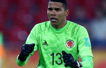 El arquero santandereano Kevin Mier, quien juega en el Cruz Azul de México y se formó en Atlético Nacional, es candidato a ser titular con Colombia. Foto: Getty