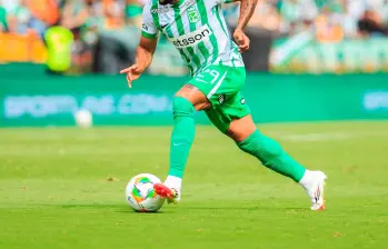 El futbolista Andrés Sarmiento ha participado en casi todos los partidos que Atlético Nacional ha disputado en la Copa Betplay 2025. Foto: Camilo Suárez