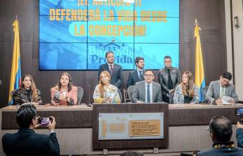 La iniciativa propone reconocer la protección de la vida desde el momento de la fecundación. FOTO: Tomado de X: @DavidGerardoC