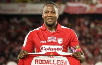 Hugo Rodallega ya suma 302 goles en su carrera deportiva. FOTO X-SANTA FE