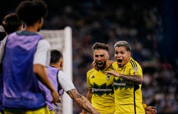 Es la primera vez que el Columbus Crew se clasifica a la final continental. El colombiano Juan Camilo ‘Cucho’ Hernández anotó el primer gol en el partido de ida. FOTO Tomada de ‘X’’: @TheChampions