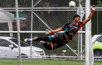 Camilo Blandón, arquero antioqueño que estará en el Sudamericano Sub-17 de Paraguay. FOTO CAMILO SUÁREZ