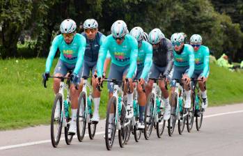 Este es el Team Medellín-EPM, que defiende el título con Diego Camargo. Recientemente ganó la Vuelta a Colombia. FOTO Cortesía Diego Giraldo Team Medellín-EPM