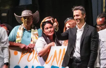 Daniel Quintero ha buscado la bendición del petrismo para seguir en su carrera a la Presidencia. Foto: Julio César Herrera Echeverri.