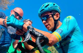 Harold Tejada se viene tomando confianza en la Vuelta para lograr su primera victoria en una gran carrera. FOTO X-ASTANA