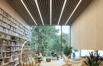 La biblioteca fue inaugurada en mayo del 2022. FOTO: JESÚS GRANADA - SUMA Arquitectura