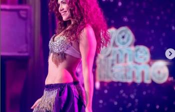 Imagen de Andrea Correa como Shakira en Yo me llamo. FOTO Tomada de Instagram